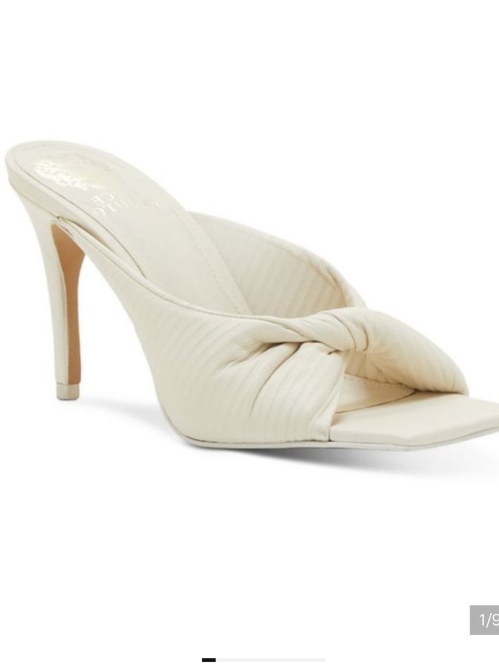 Vince Camuto VC-Salete Knotted Heels In Bone